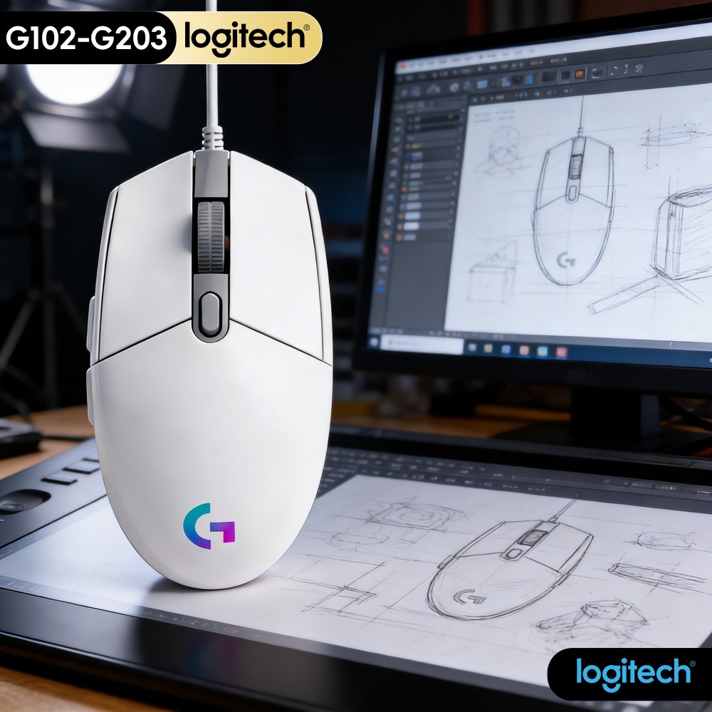 Logitech Mouse G203 - Mouse Original Logitech G203 Prodigy Series,