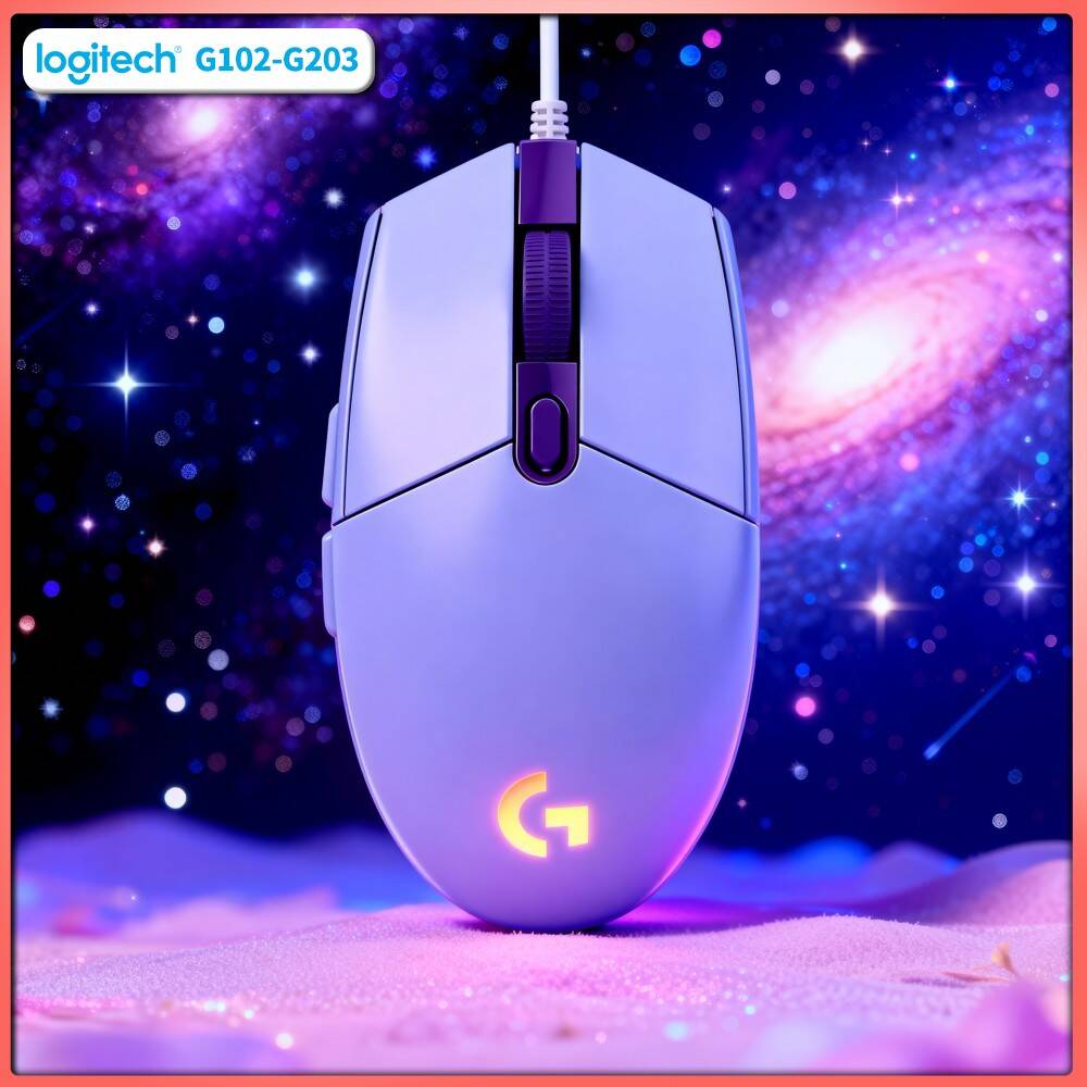 Logitech Mouse G203 - Mouse Gamer Logitech G203 com Fio
