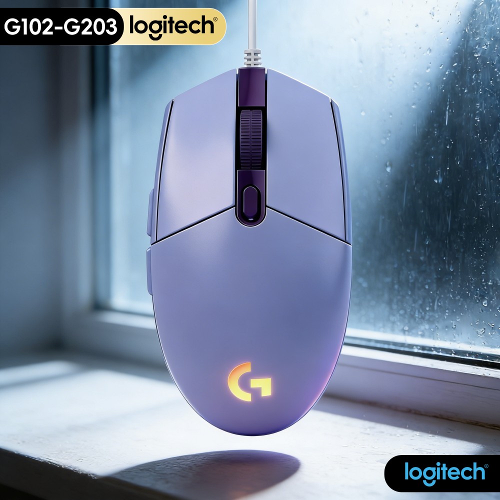 Logitech Mouse G203 - Mouse Gamer Logitech G203 RGB, Série
