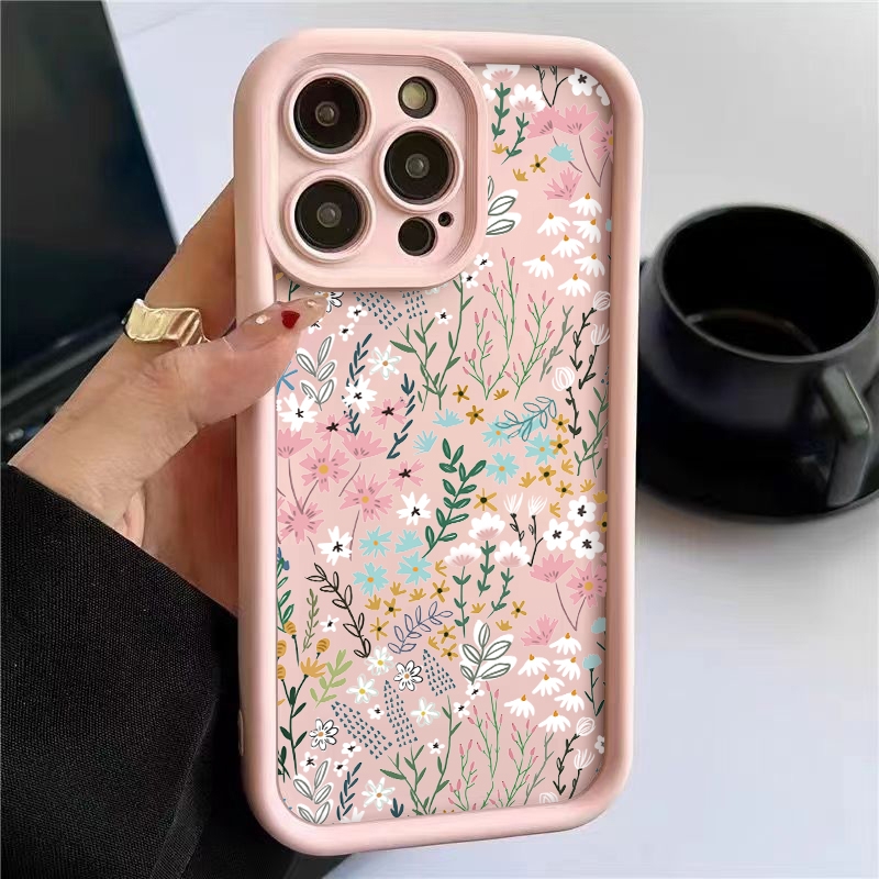 Receipt Printer Thermal - Capa Rosa com Estampa Floral de