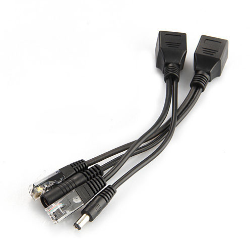 Power Over Ethernet - Cabo adaptador de poe, kit adaptador