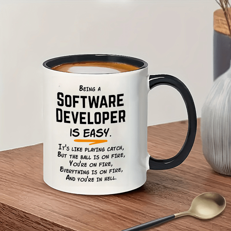 Office Tech Gifts - Caneca de Cerâmica 11oz com Humor