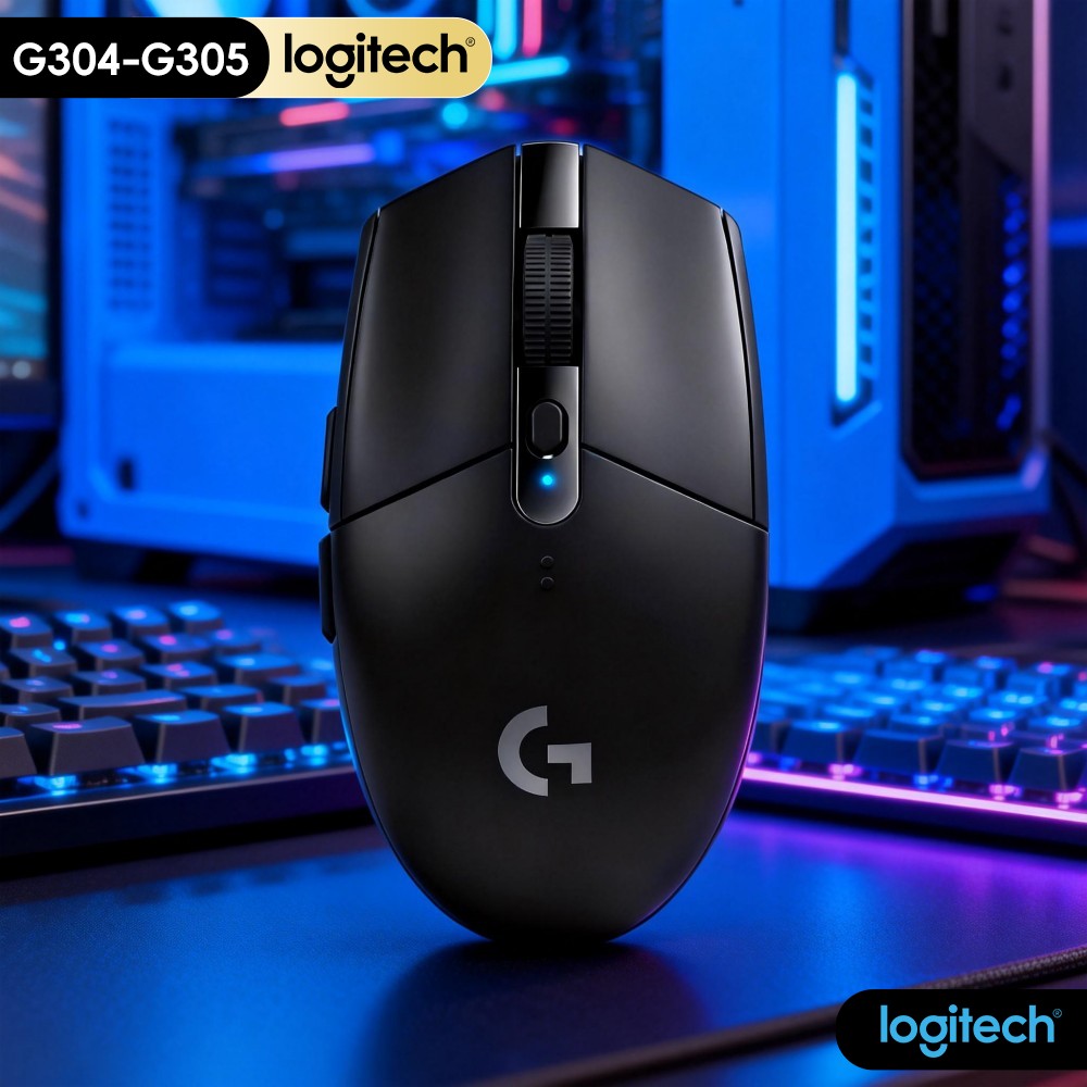 Logitech Mouse G203 - Mouse Sem Fio Logitech G304 com