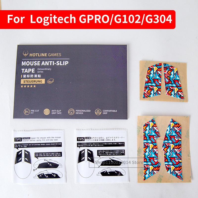 Logitech Mouse G203 - Hotline Games Mouse Grip Tape, Pés