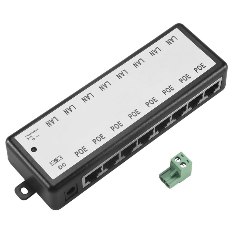 Power Over Ethernet - Injetor Poe PHILE-8 Portas e Divisor