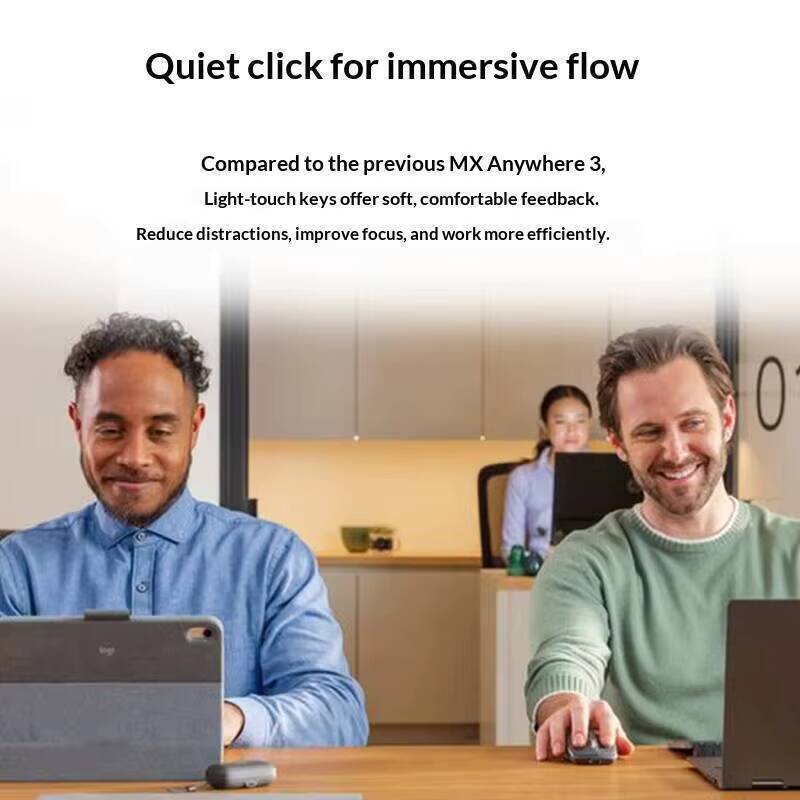 Mouse Sem Fio MX Anywhere 3S - - Office Tech And Space avaliação e preço
