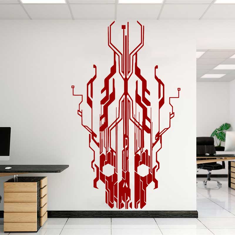 Chip circuito tecnologia crâni - Office Tech Decor avaliação e preço