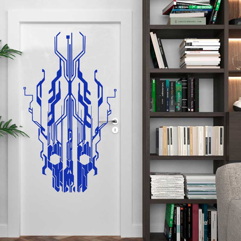 Chip circuito tecnologia crâni - Office Tech Decor avaliação e preço