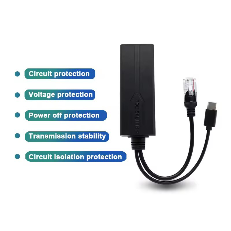 Divisor poe 48v a 5v micro usb - Power Over Ethernet avaliação e preço