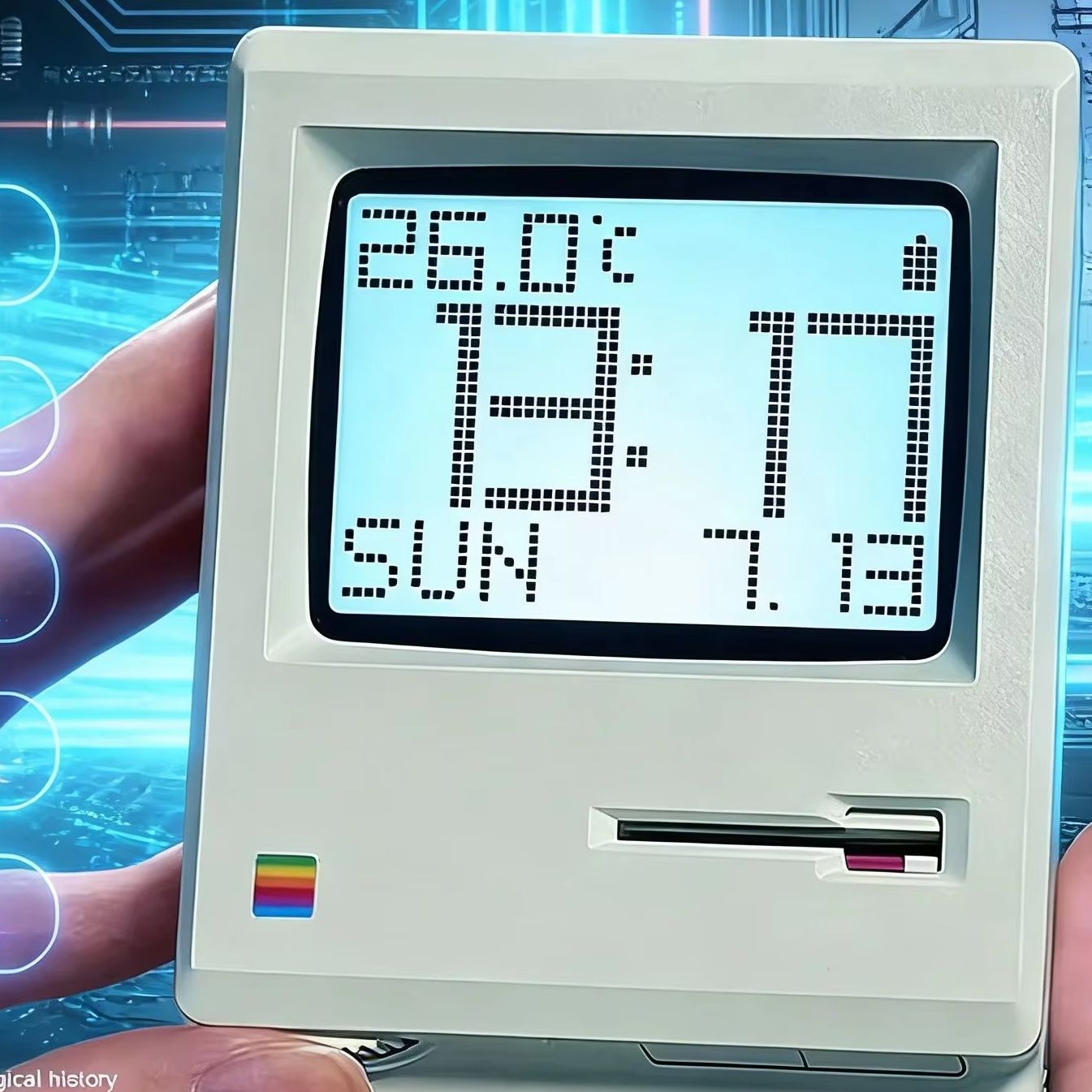 Retro nostálgico maclock despe - Office Tech Decor avaliação e preço
