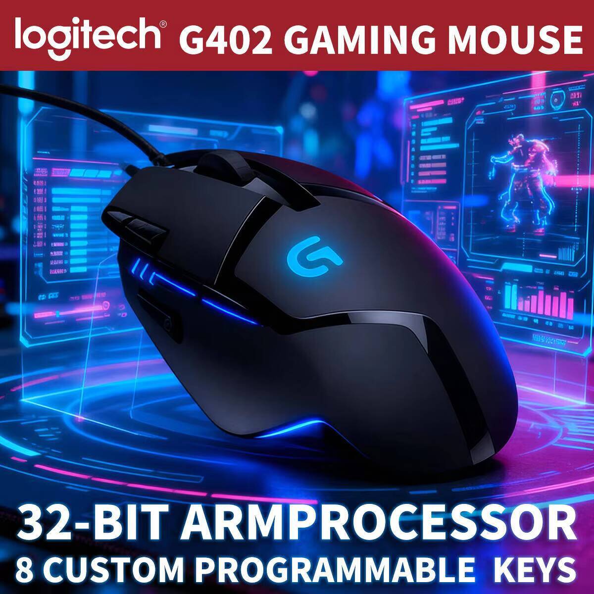 Mouse com Fio Logitech G402, V - Logitech Mouse G203 avaliação e preço