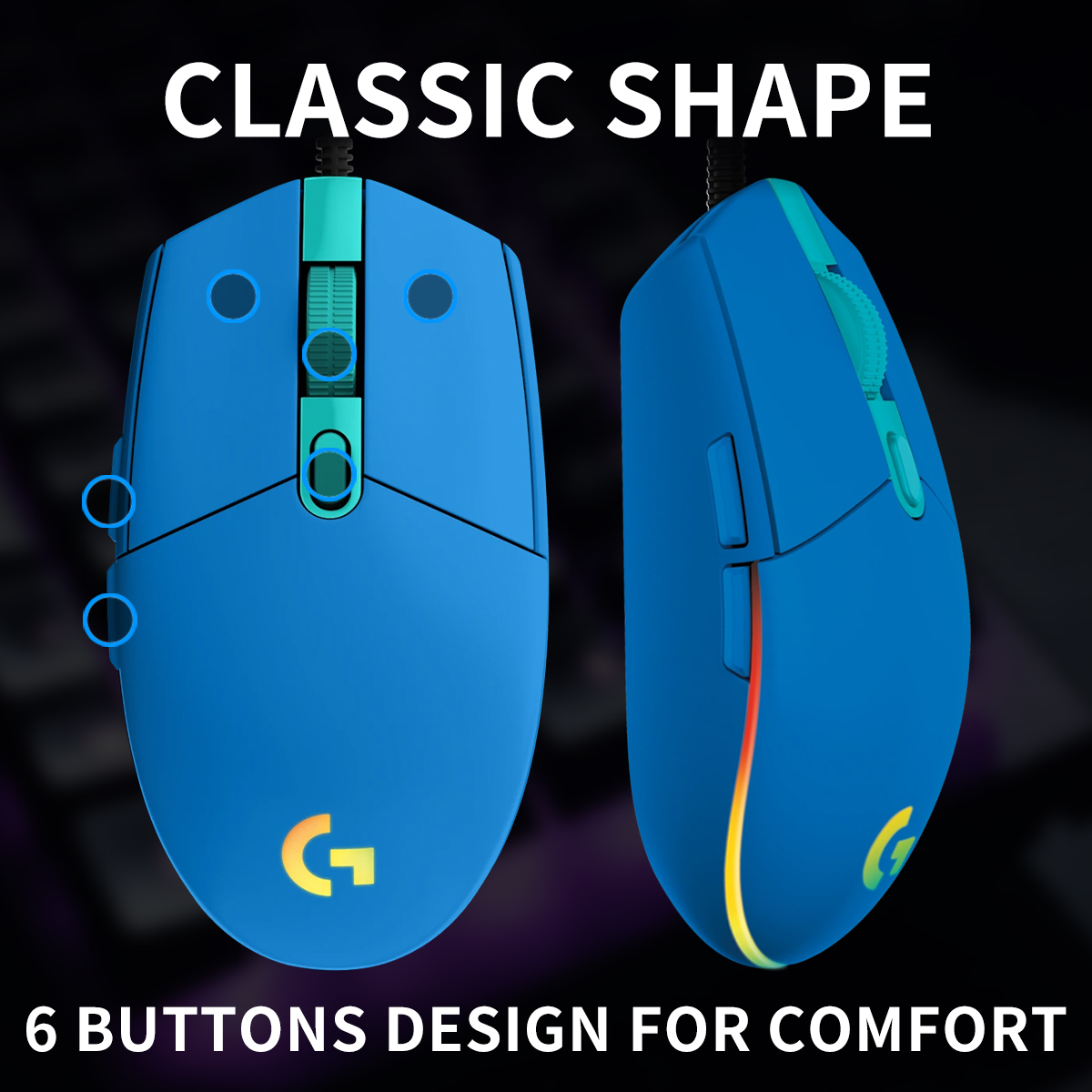 Mouse para jogos com fio Logit - Logitech Mouse G203 avaliação e preço