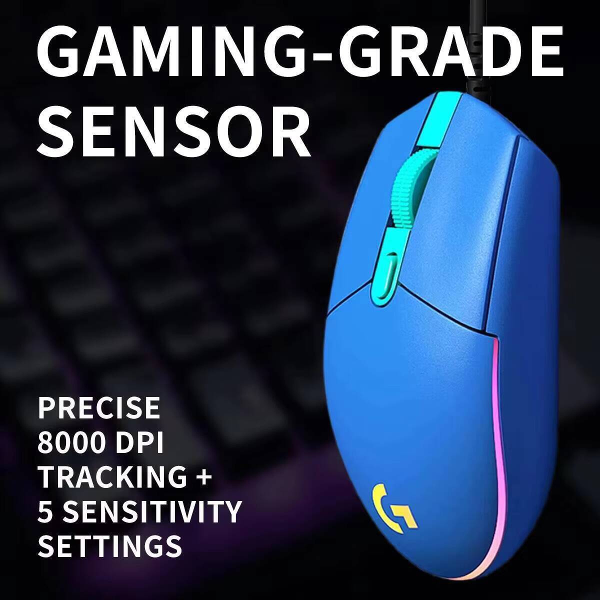 Mouse Gamer Logitech G203 8000 - Logitech Mouse G203 avaliação e preço
