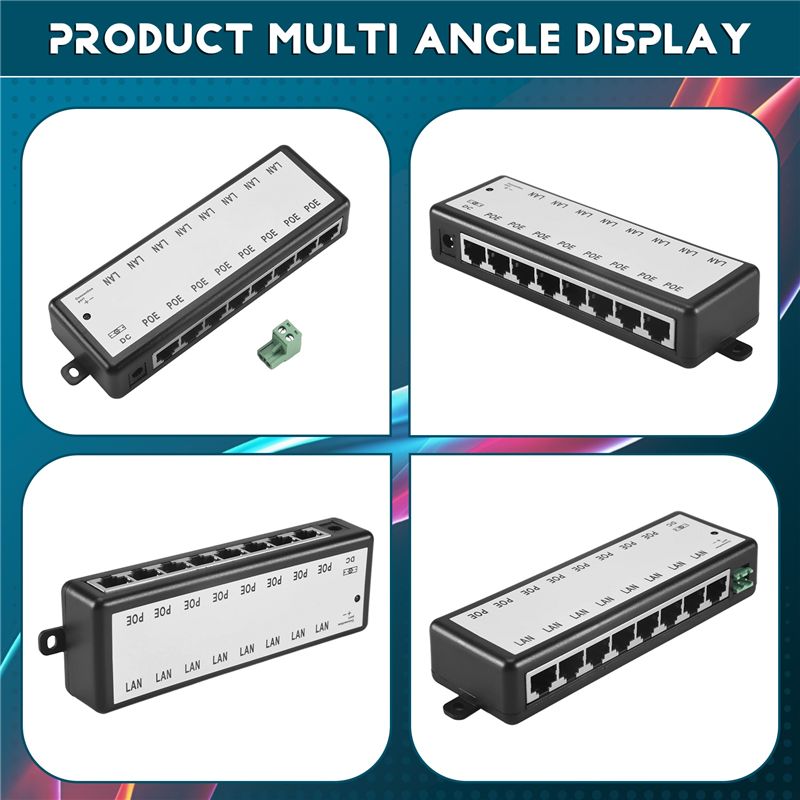 Injetor Poe B03B-8 com 8 Porta - Power Over Ethernet avaliação e preço
