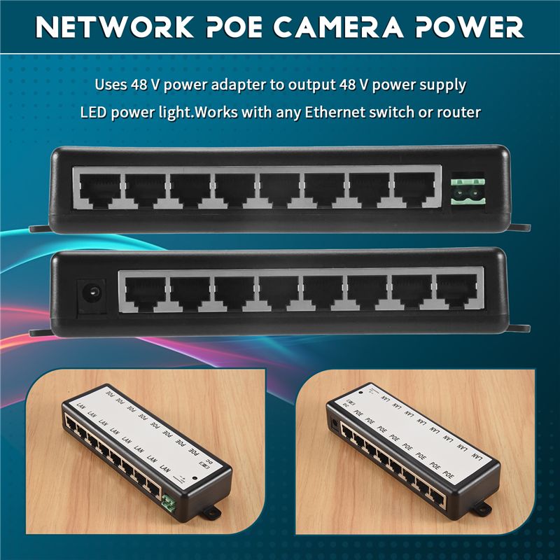 Injetor Poe B03B-8 com 8 Porta - Power Over Ethernet avaliação e preço