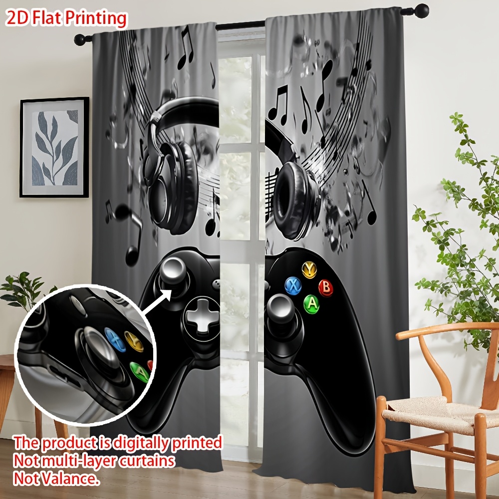 2 Peças Cortinas com Estampa d - Office Tech Decor avaliação e preço